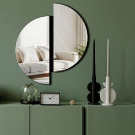 Wallity Ozgl522 Espejo Decorativo Plateado 44 x 50 cm